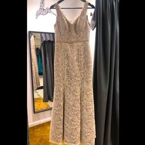 JS Collection Embroidered V Neck Dress